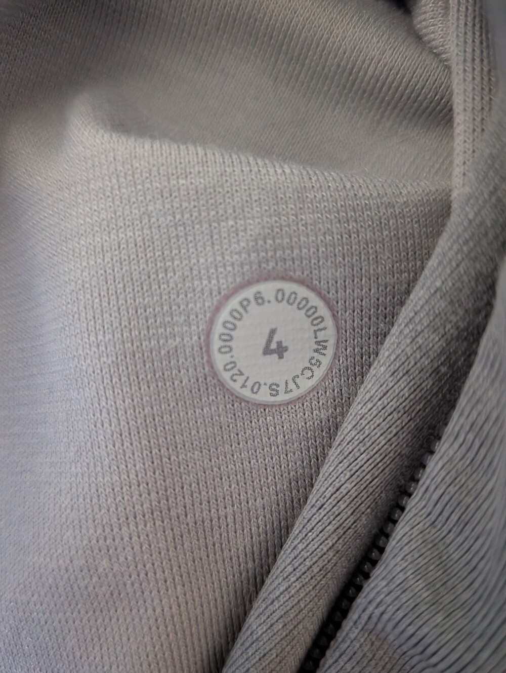 Lululemon Grey Heathered Stargaze Metro Miles Cotton 26" Jogger Women's Sz 4 - Picture 10 of 10